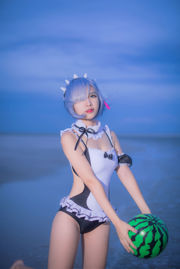 [Cosplay Photo] Popular Coser Nizo Nisa - Rem Swimsuit