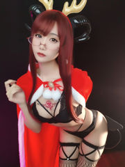 [Cosplay] 애니메이션 블로거 Xiaomei Ma - (크리스마스 셀카) Snow Night Succubus